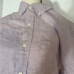 J. Crew Lavender Houndstooth Shirt